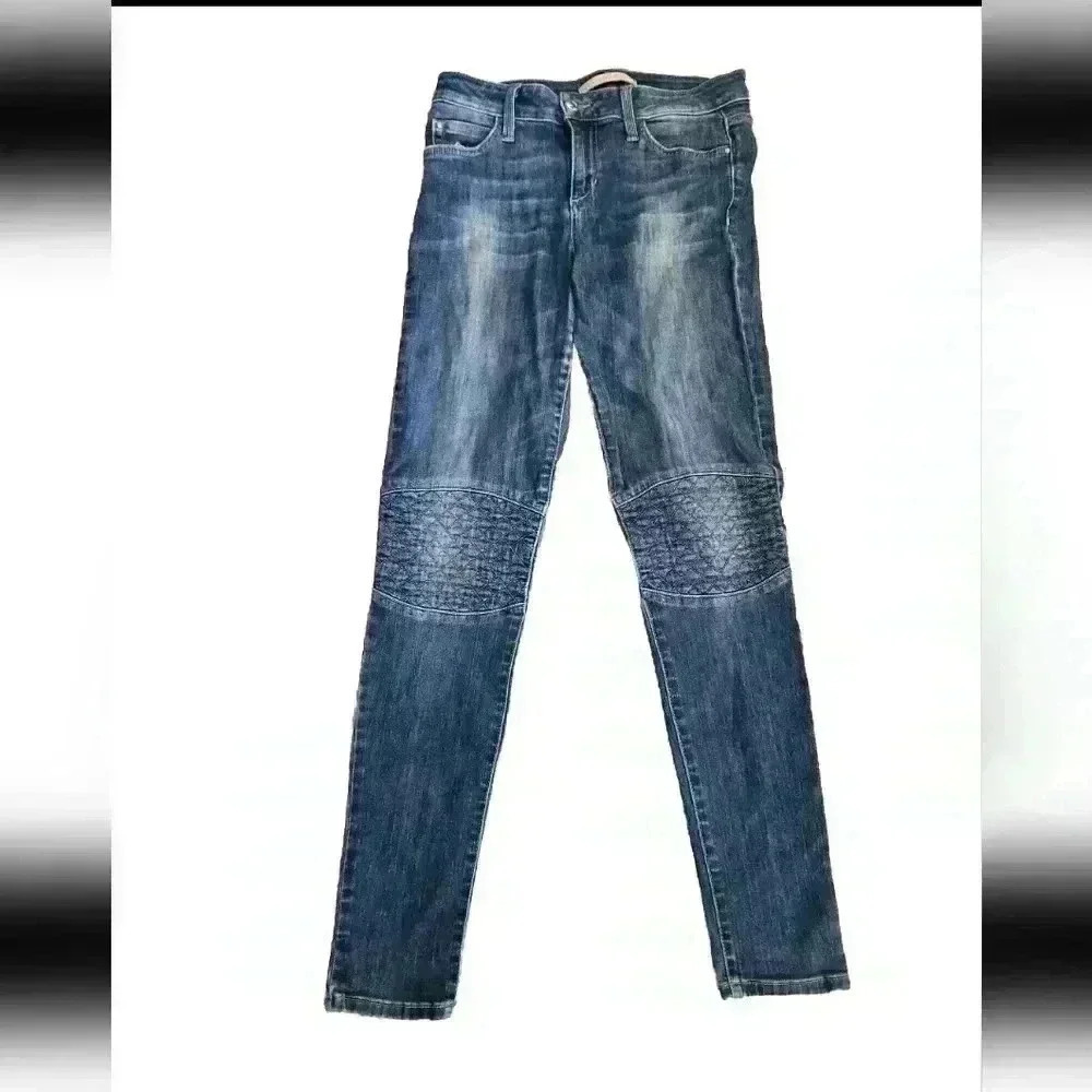 Joes Jeans Womens Dark Wash The Skinny Quilted Knee Jean 28